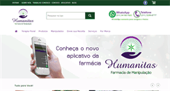 Desktop Screenshot of farmaciahumanitas.com.br