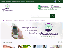 Tablet Screenshot of farmaciahumanitas.com.br